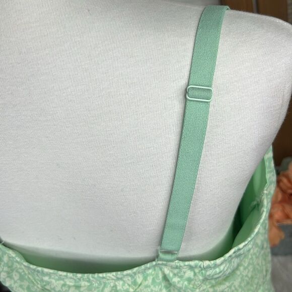 Torrid Stretch Mesh Cropped Shirred Cami Green #G21063 - Picture 7 of 7